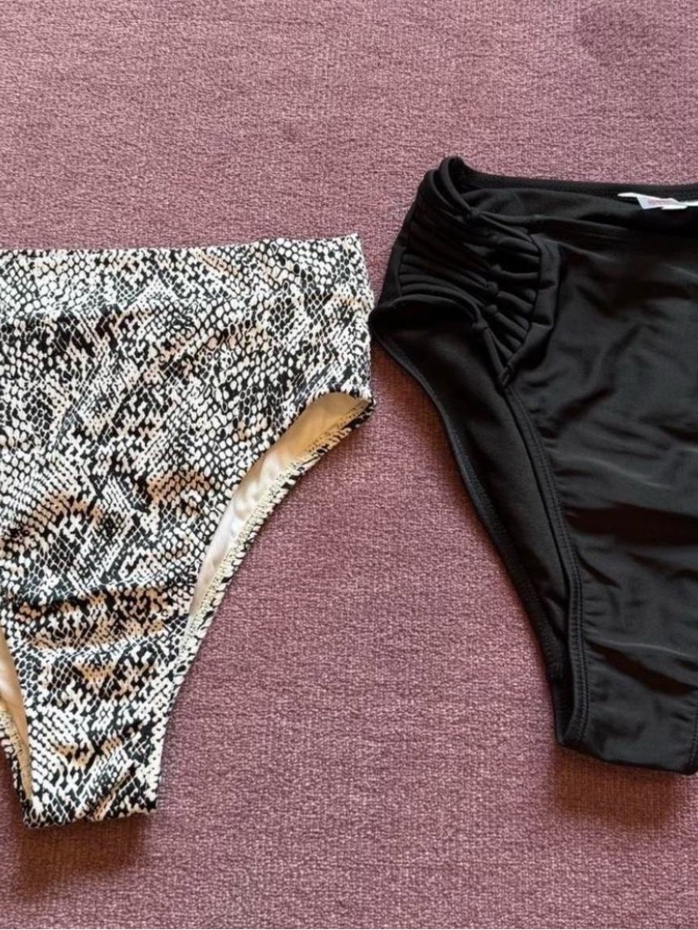 Target Women’s Bikini Bottoms - Black & Snake Print